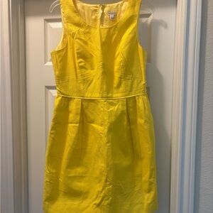 J. Crew Yellow Sleeveless Dress